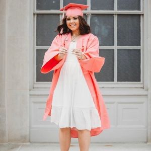 Pink Cap and Gown